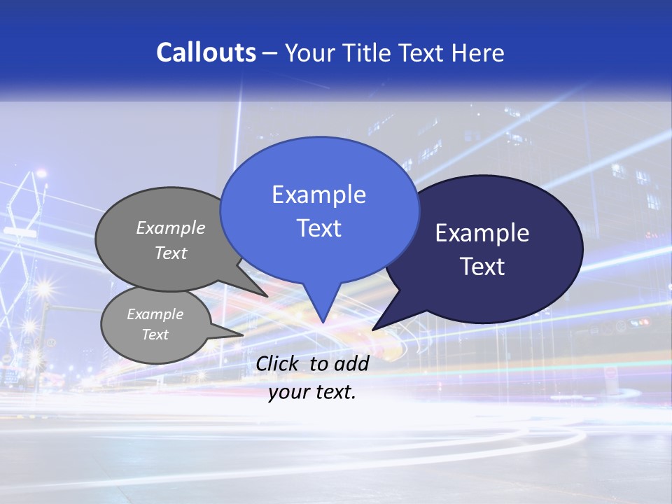 A Powerpoint Presentation Is Shown With A Cityscape In The Background PowerPoint Template