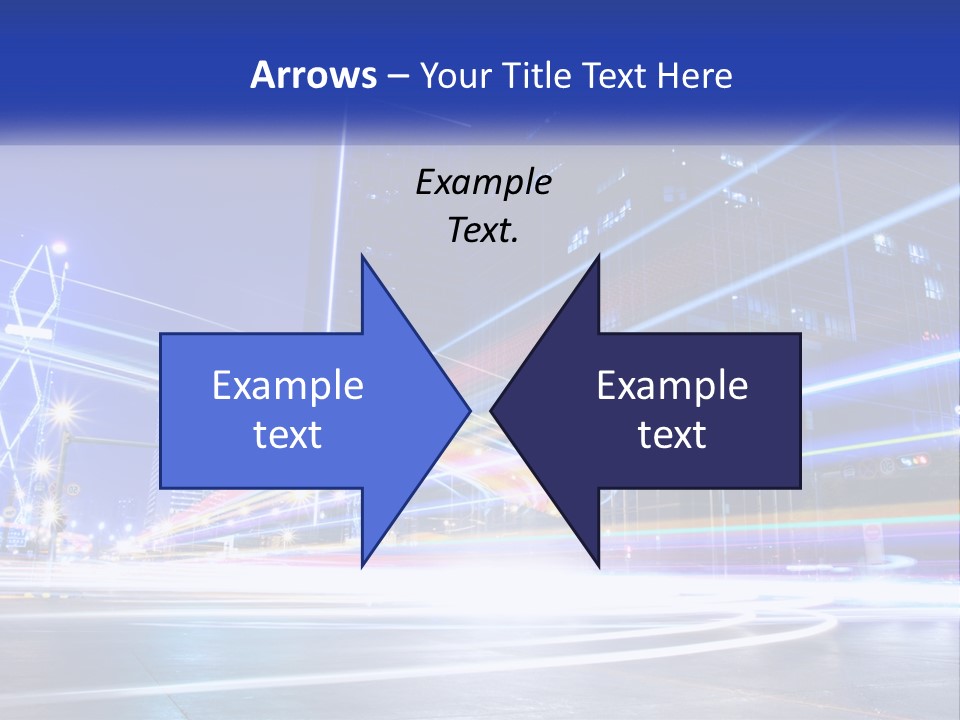 A Powerpoint Presentation Is Shown With A Cityscape In The Background PowerPoint Template