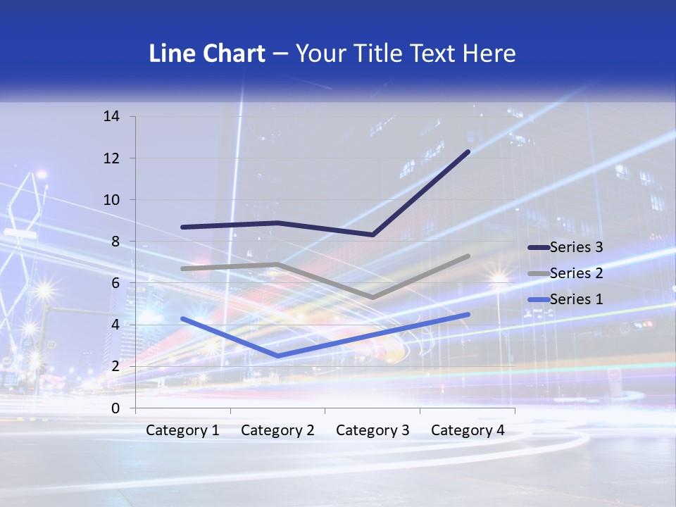 A Powerpoint Presentation Is Shown With A Cityscape In The Background PowerPoint Template