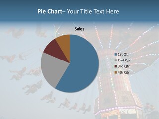 A Merry Go Round Ride With People On It PowerPoint Template