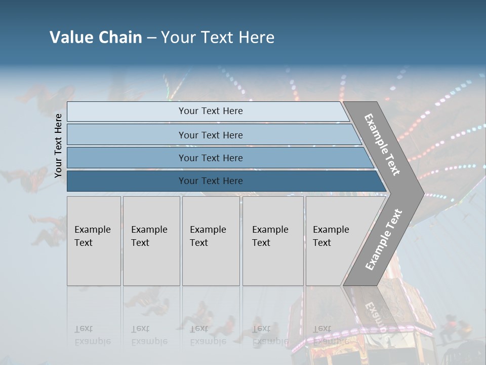 A Merry Go Round Ride With People On It PowerPoint Template