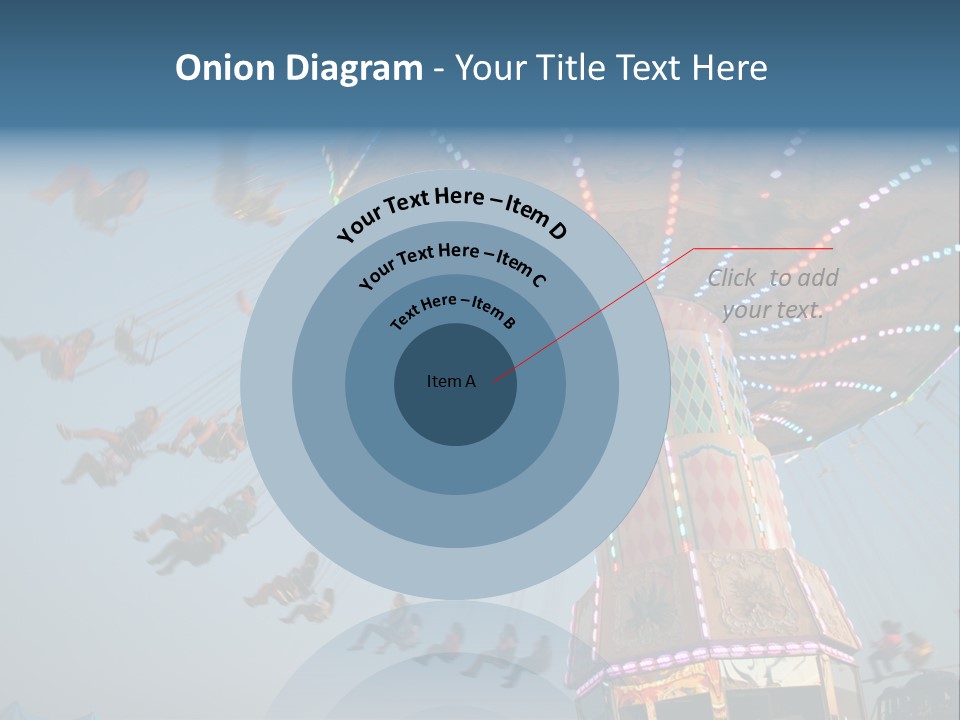 A Merry Go Round Ride With People On It PowerPoint Template