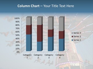 A Merry Go Round Ride With People On It PowerPoint Template