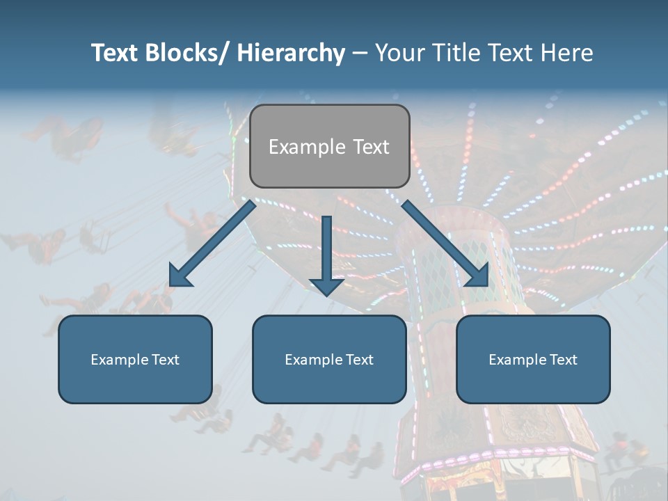 A Merry Go Round Ride With People On It PowerPoint Template