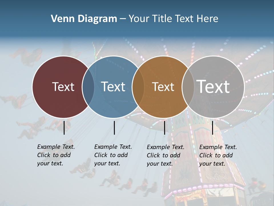 A Merry Go Round Ride With People On It PowerPoint Template