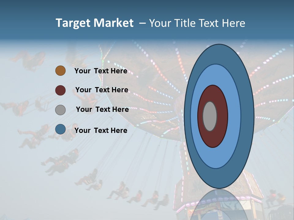 A Merry Go Round Ride With People On It PowerPoint Template