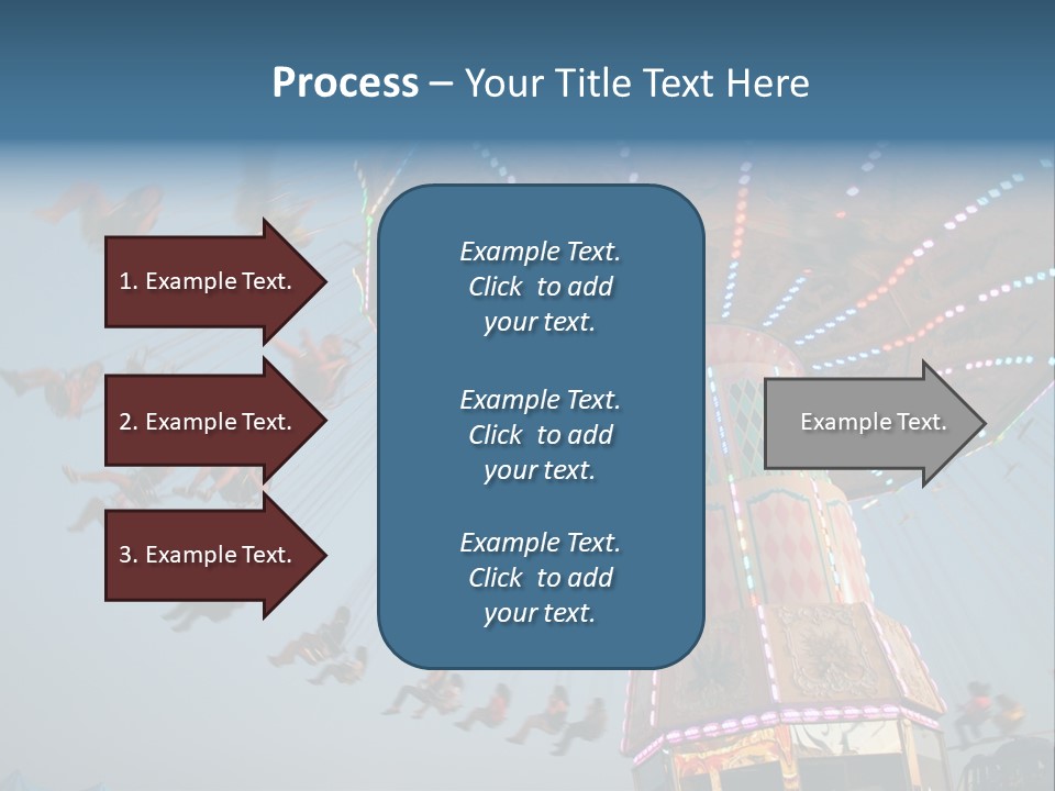 A Merry Go Round Ride With People On It PowerPoint Template