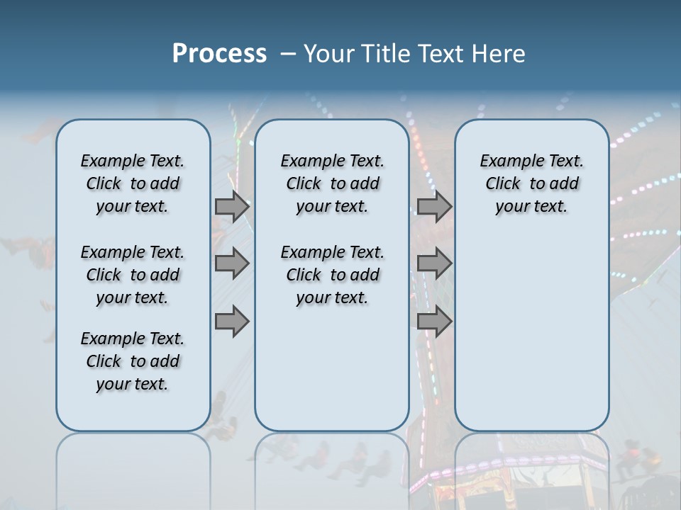 A Merry Go Round Ride With People On It PowerPoint Template
