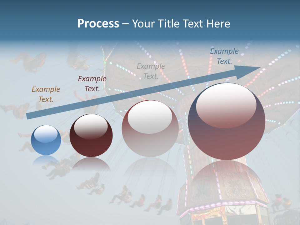 A Merry Go Round Ride With People On It PowerPoint Template