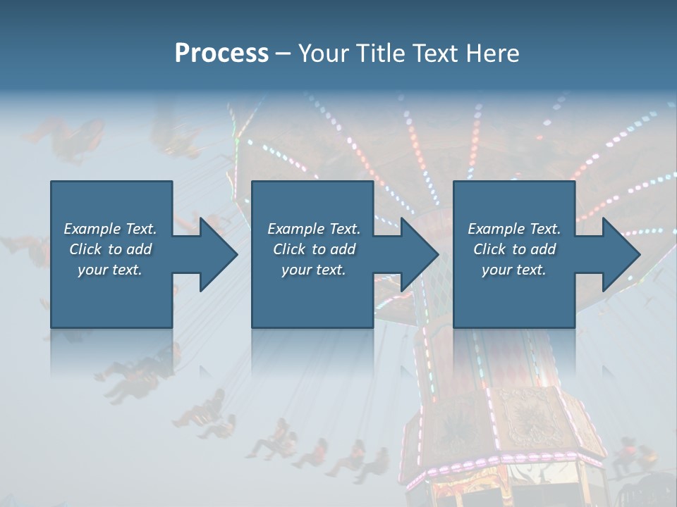 A Merry Go Round Ride With People On It PowerPoint Template