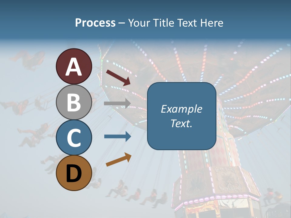 A Merry Go Round Ride With People On It PowerPoint Template