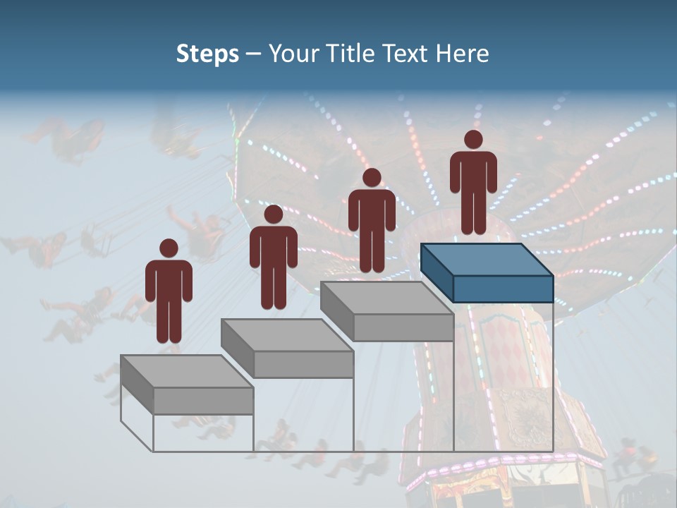 A Merry Go Round Ride With People On It PowerPoint Template