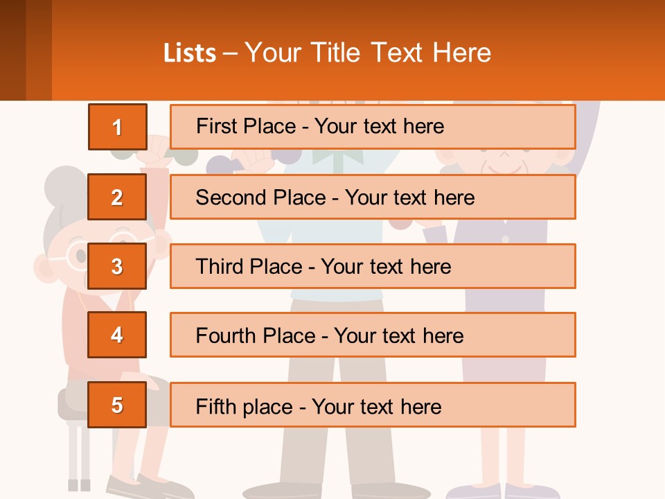 An Elderly Couple Exercising With Dumbbells And An Elderly Woman PowerPoint Template