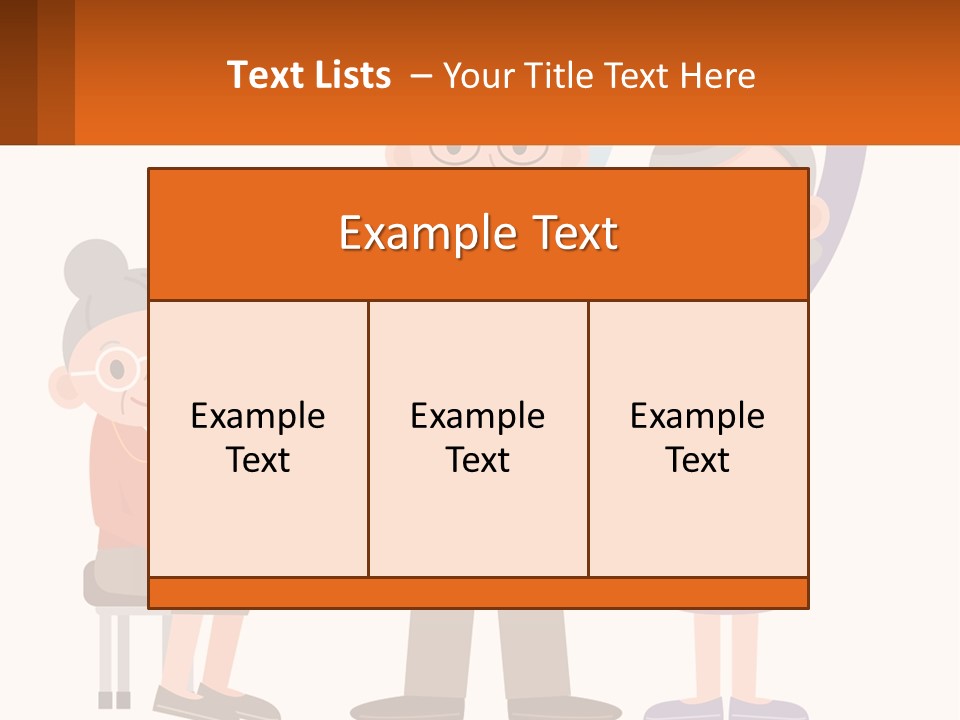 An Elderly Couple Exercising With Dumbbells And An Elderly Woman PowerPoint Template
