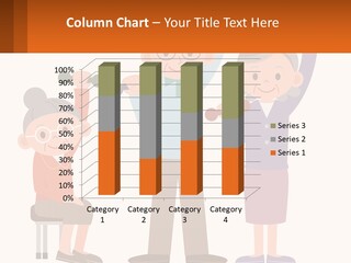 An Elderly Couple Exercising With Dumbbells And An Elderly Woman PowerPoint Template