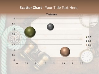 A Wooden Table Topped With A Paper And A Compass PowerPoint Template