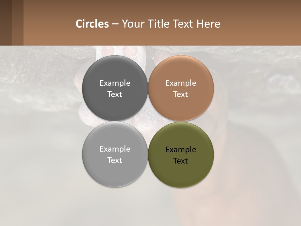 A Person Is Holding Their Hand Up To A Rock PowerPoint Template