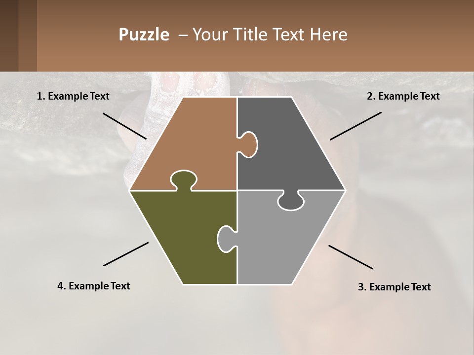 A Person Is Holding Their Hand Up To A Rock PowerPoint Template