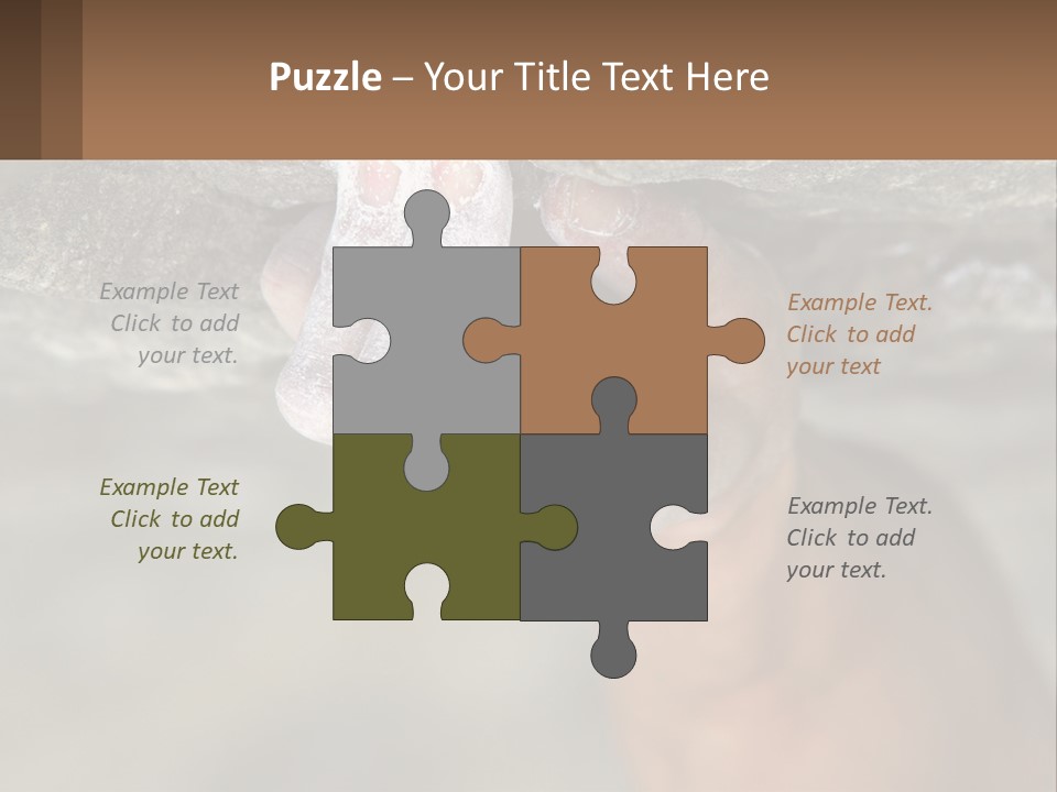 A Person Is Holding Their Hand Up To A Rock PowerPoint Template