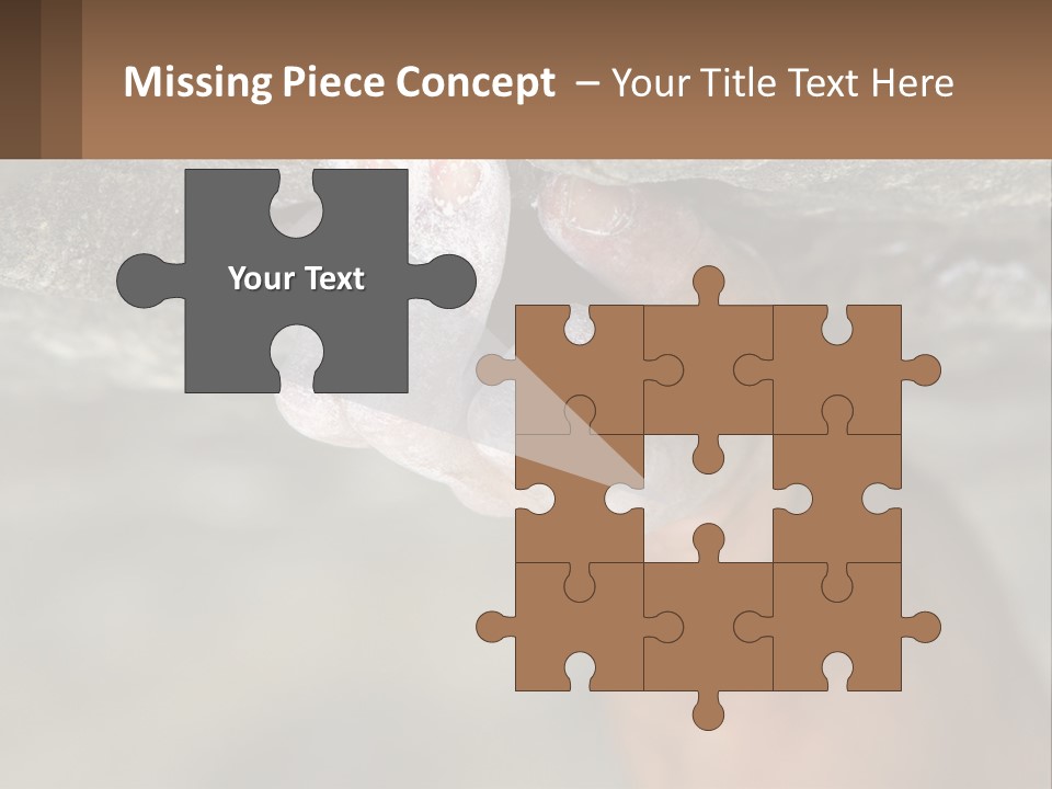 A Person Is Holding Their Hand Up To A Rock PowerPoint Template