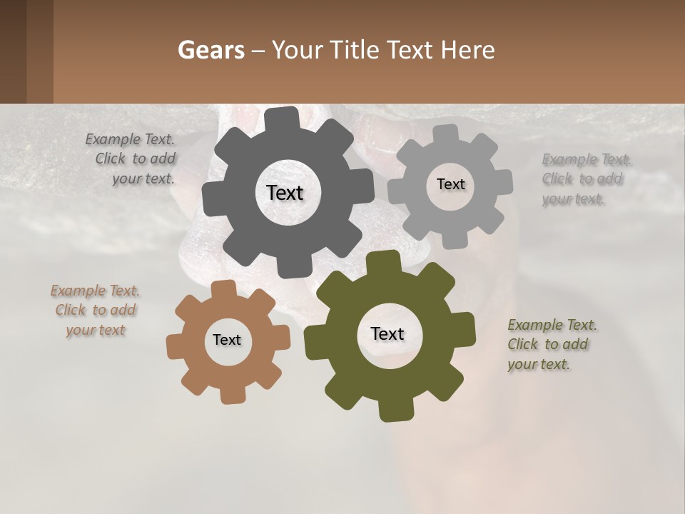 A Person Is Holding Their Hand Up To A Rock PowerPoint Template