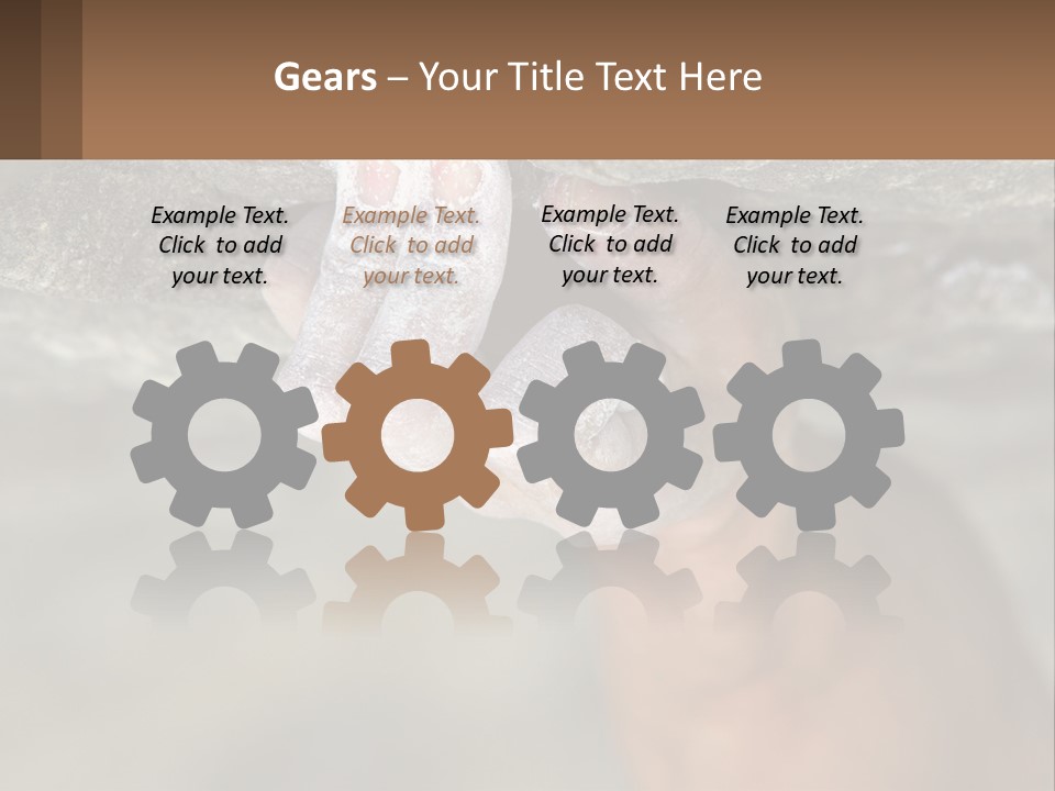 A Person Is Holding Their Hand Up To A Rock PowerPoint Template