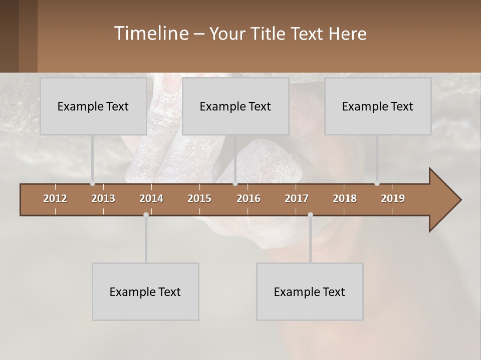 A Person Is Holding Their Hand Up To A Rock PowerPoint Template