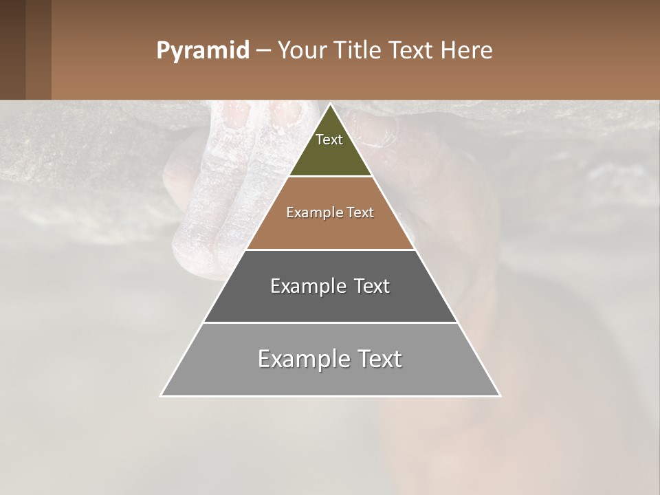 A Person Is Holding Their Hand Up To A Rock PowerPoint Template