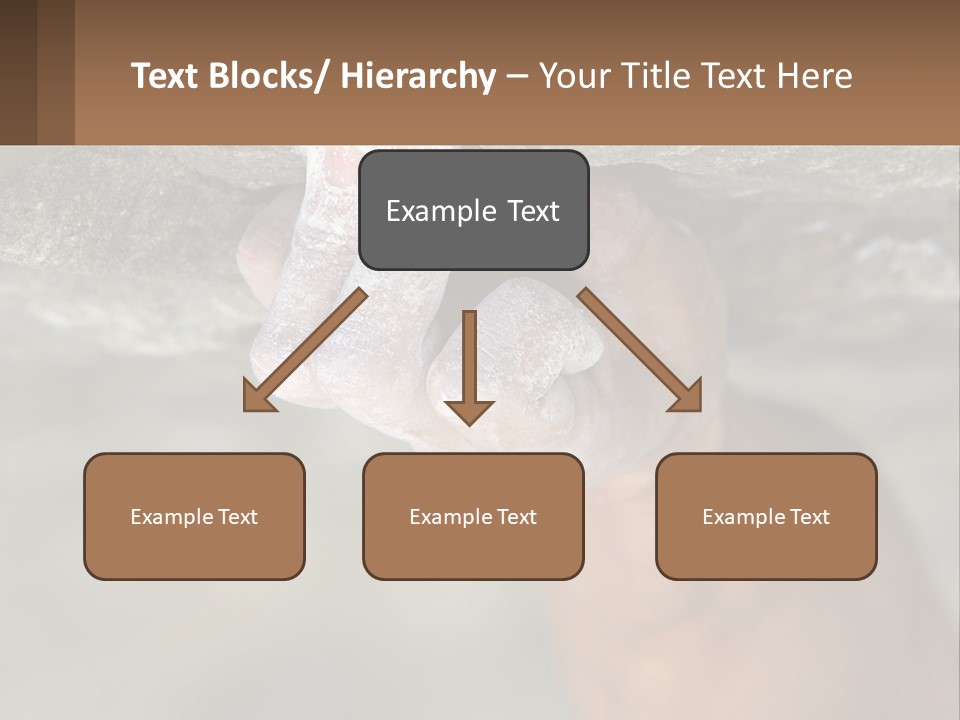 A Person Is Holding Their Hand Up To A Rock PowerPoint Template