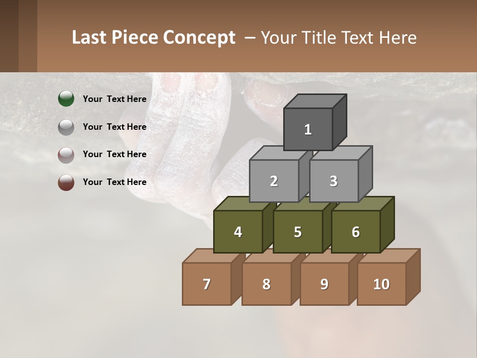 A Person Is Holding Their Hand Up To A Rock PowerPoint Template