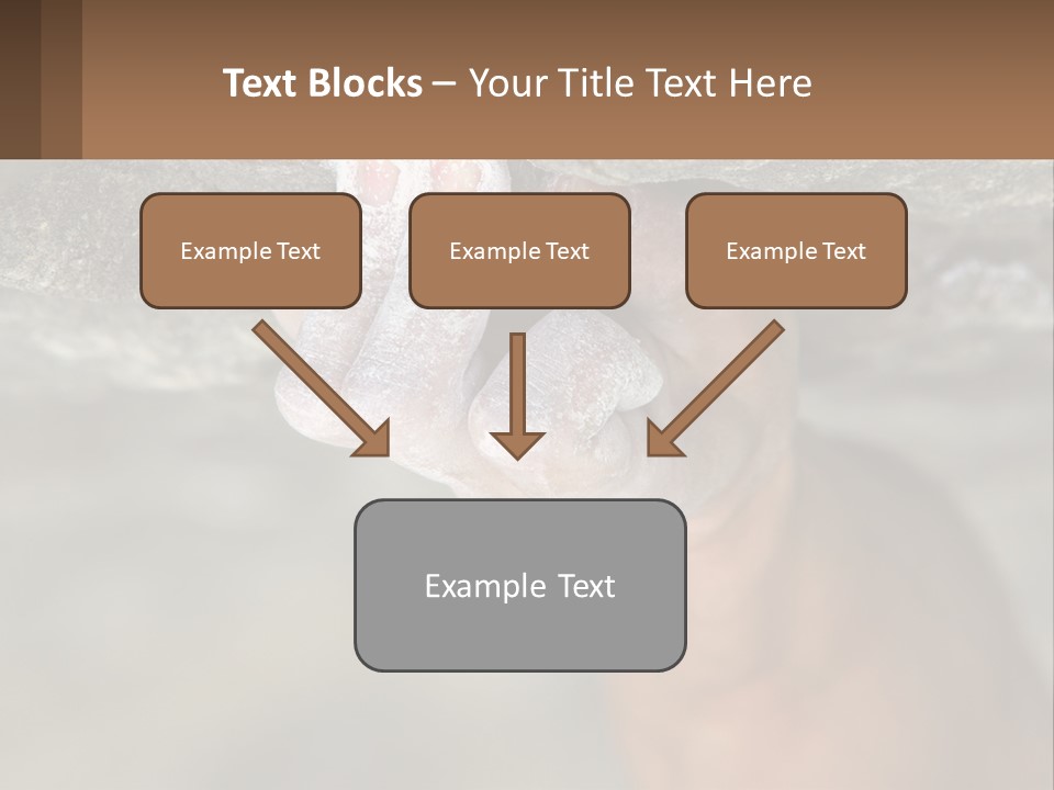 A Person Is Holding Their Hand Up To A Rock PowerPoint Template