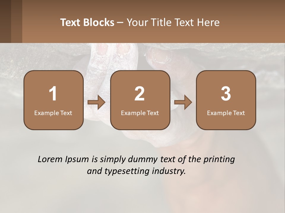 A Person Is Holding Their Hand Up To A Rock PowerPoint Template