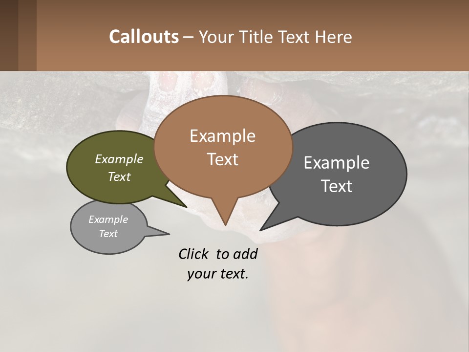 A Person Is Holding Their Hand Up To A Rock PowerPoint Template