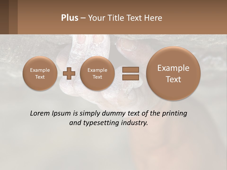 A Person Is Holding Their Hand Up To A Rock PowerPoint Template