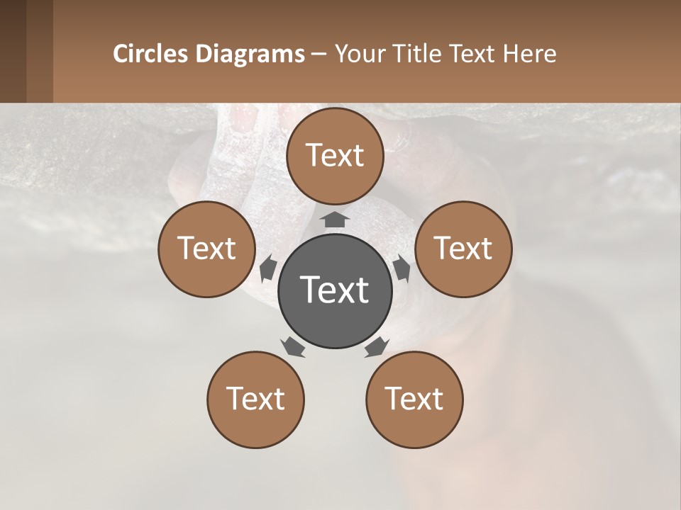 A Person Is Holding Their Hand Up To A Rock PowerPoint Template