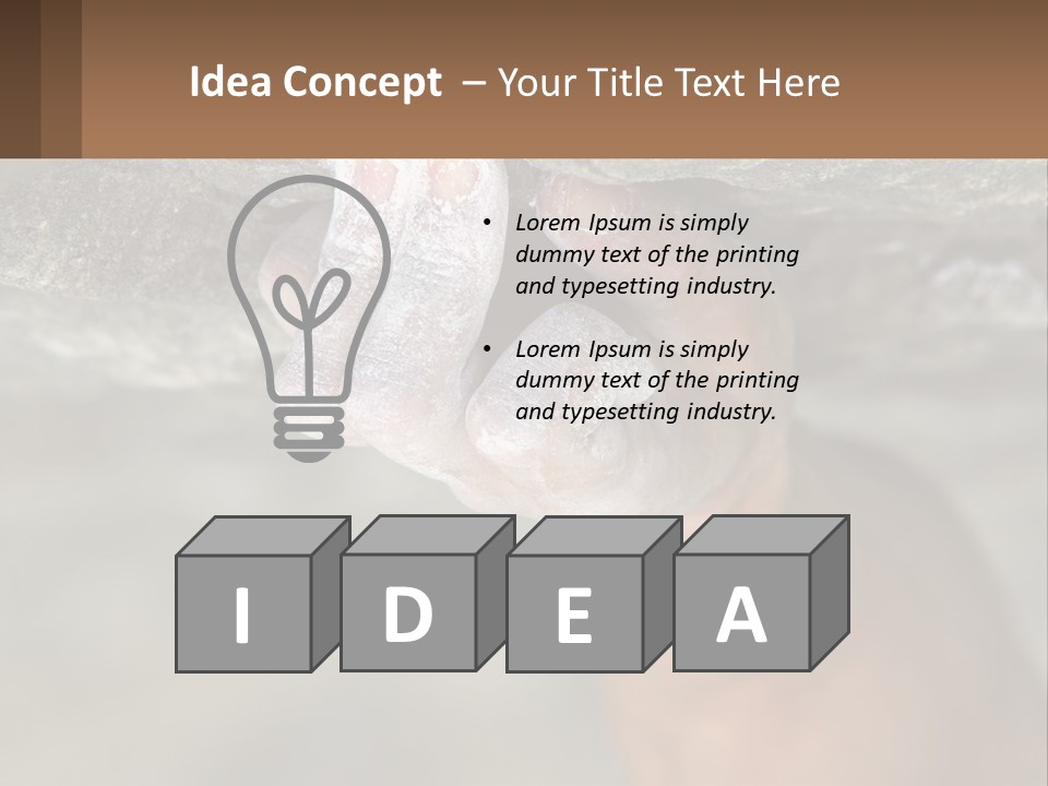 A Person Is Holding Their Hand Up To A Rock PowerPoint Template