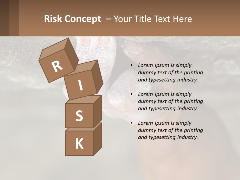 A Person Is Holding Their Hand Up To A Rock PowerPoint Template