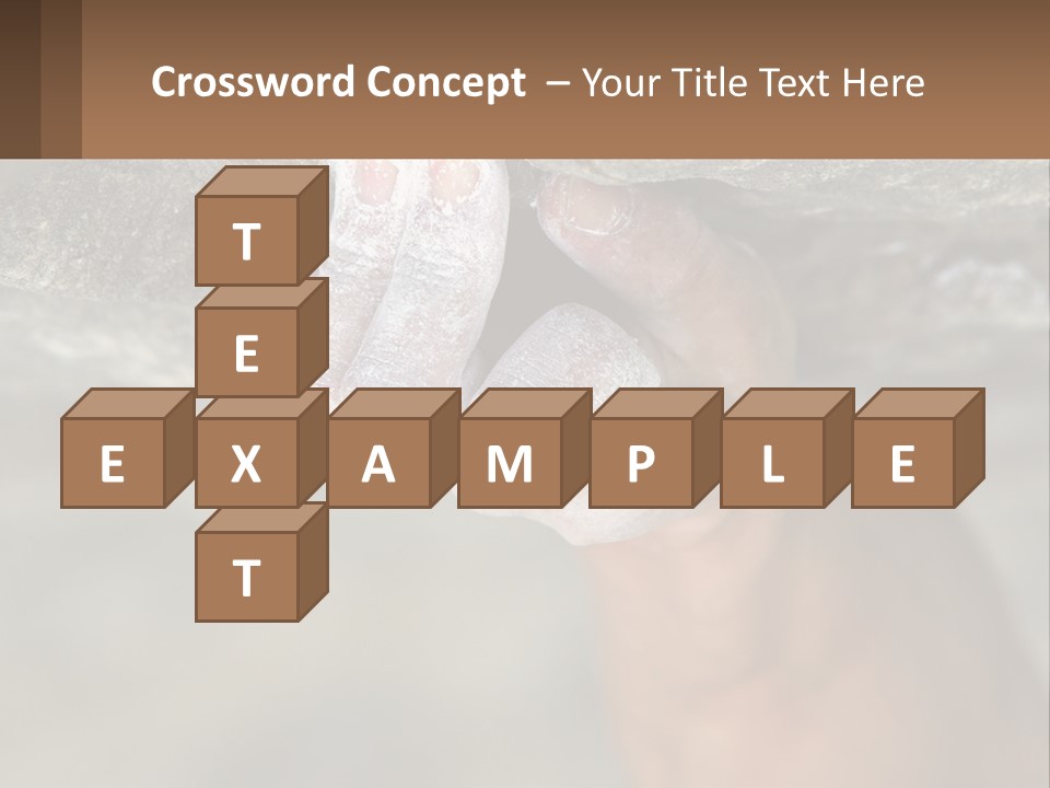 A Person Is Holding Their Hand Up To A Rock PowerPoint Template