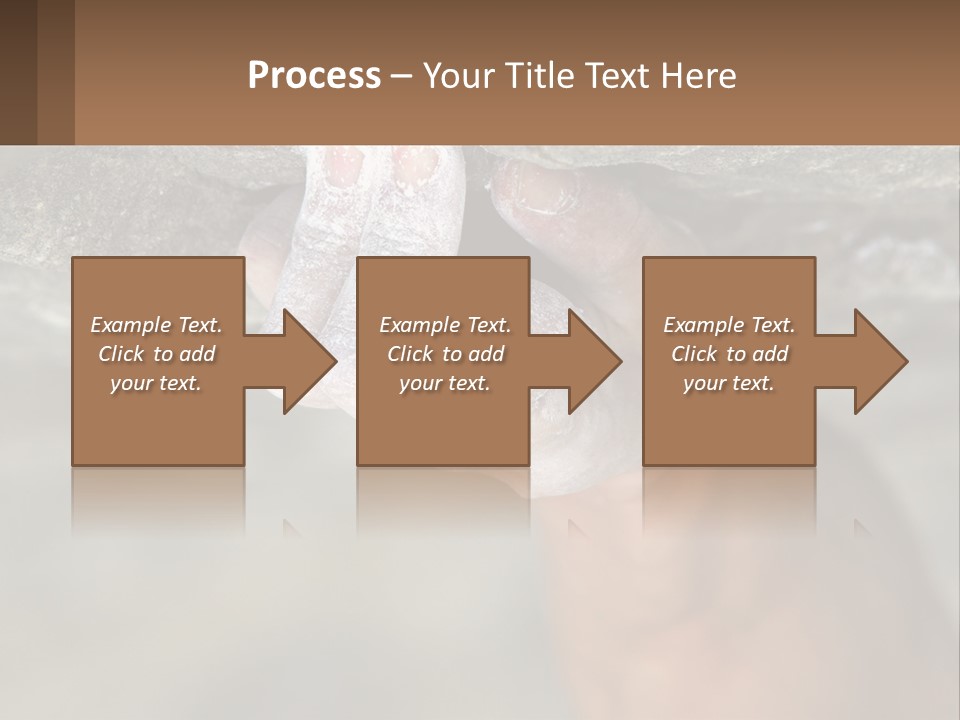 A Person Is Holding Their Hand Up To A Rock PowerPoint Template