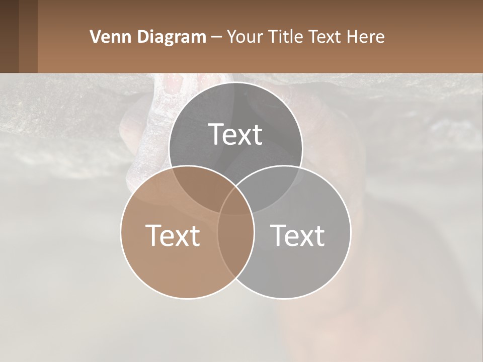 A Person Is Holding Their Hand Up To A Rock PowerPoint Template