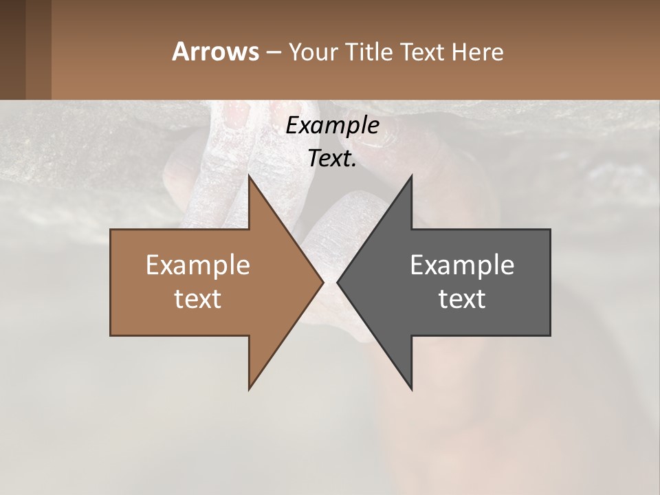 A Person Is Holding Their Hand Up To A Rock PowerPoint Template