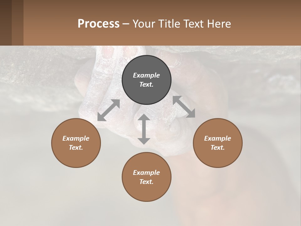 A Person Is Holding Their Hand Up To A Rock PowerPoint Template