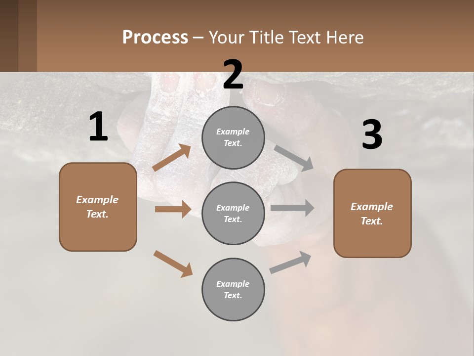 A Person Is Holding Their Hand Up To A Rock PowerPoint Template