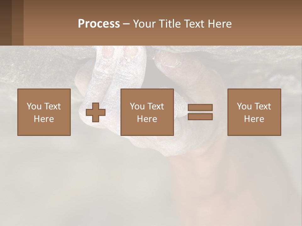 A Person Is Holding Their Hand Up To A Rock PowerPoint Template