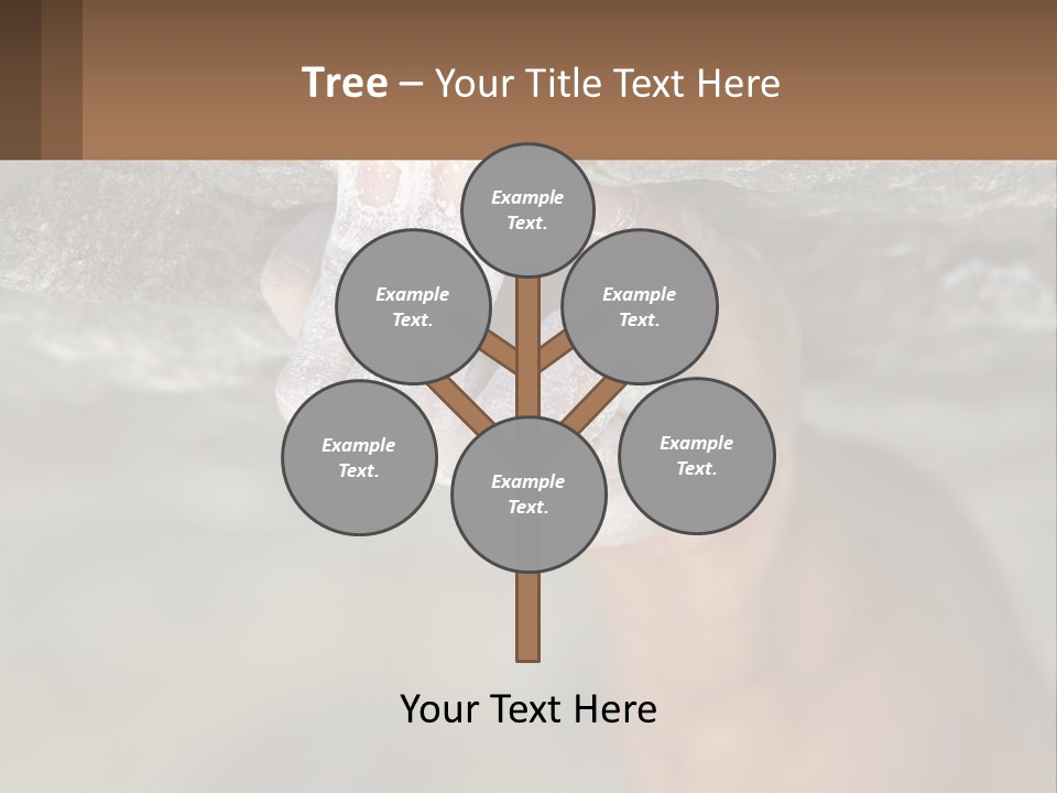 A Person Is Holding Their Hand Up To A Rock PowerPoint Template