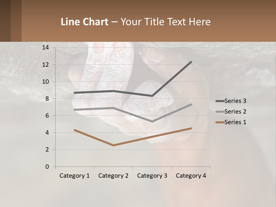 A Person Is Holding Their Hand Up To A Rock PowerPoint Template