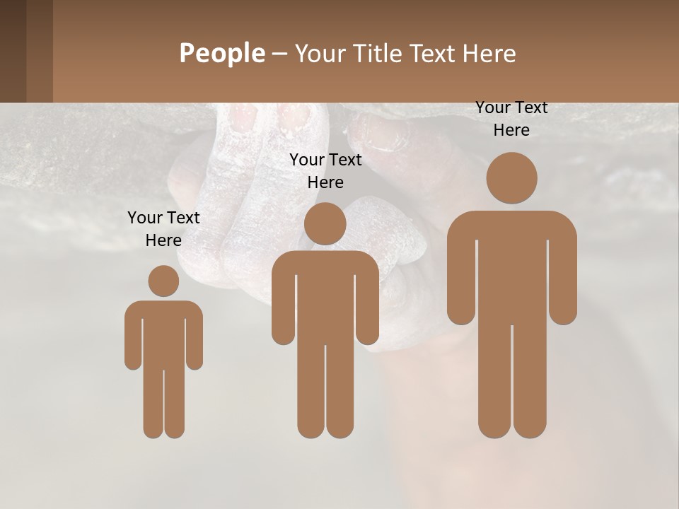 A Person Is Holding Their Hand Up To A Rock PowerPoint Template