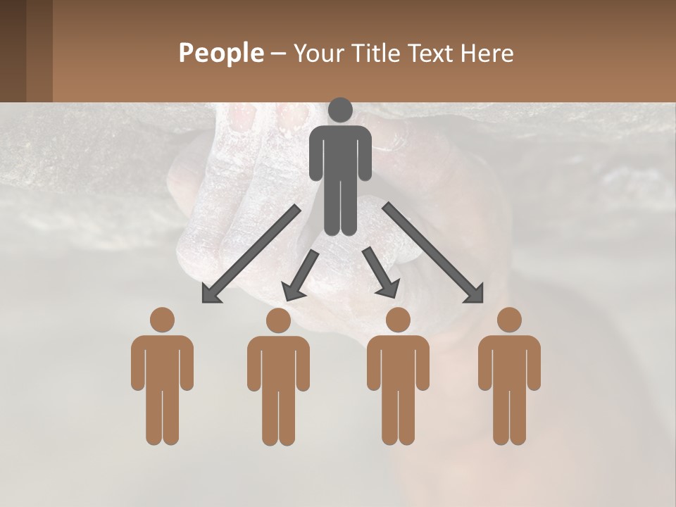 A Person Is Holding Their Hand Up To A Rock PowerPoint Template