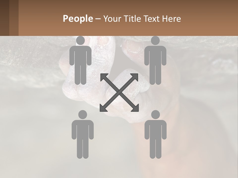 A Person Is Holding Their Hand Up To A Rock PowerPoint Template