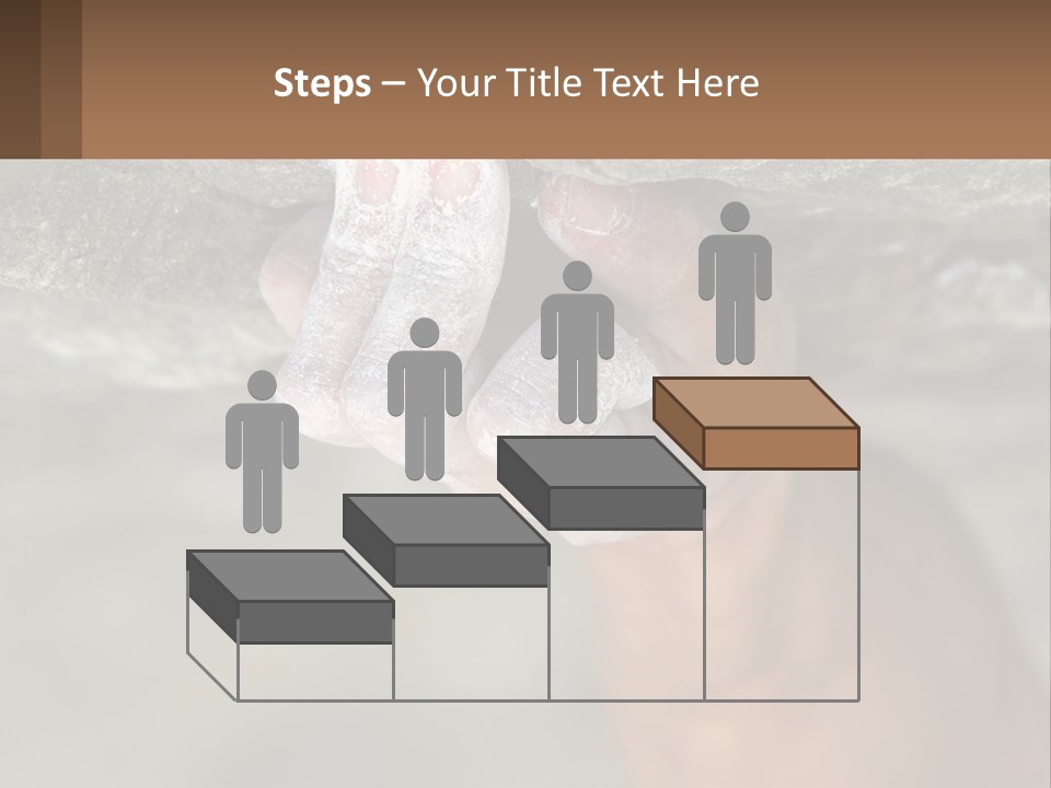 A Person Is Holding Their Hand Up To A Rock PowerPoint Template